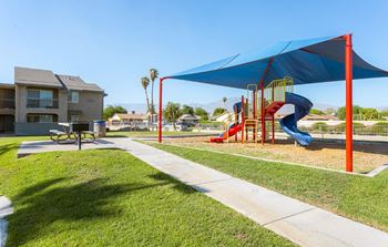 Playground with bbq grills
